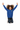 Girl jumping in royal blue