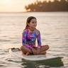 Girl on Surfboard