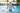 Girl splashing in pool