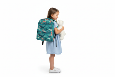 Girl with stuffed animal