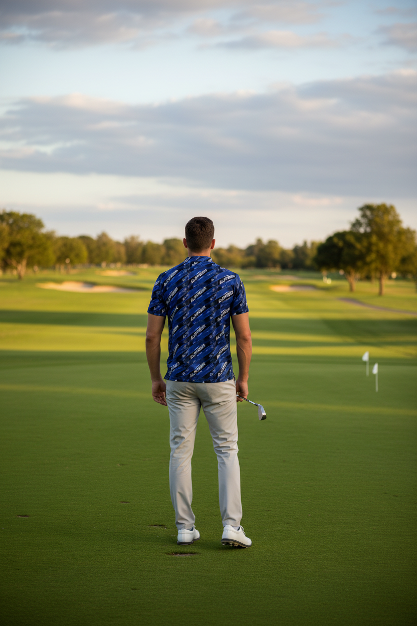 Golf course back view