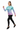 Gradient Rash Guard with Black Leggings
