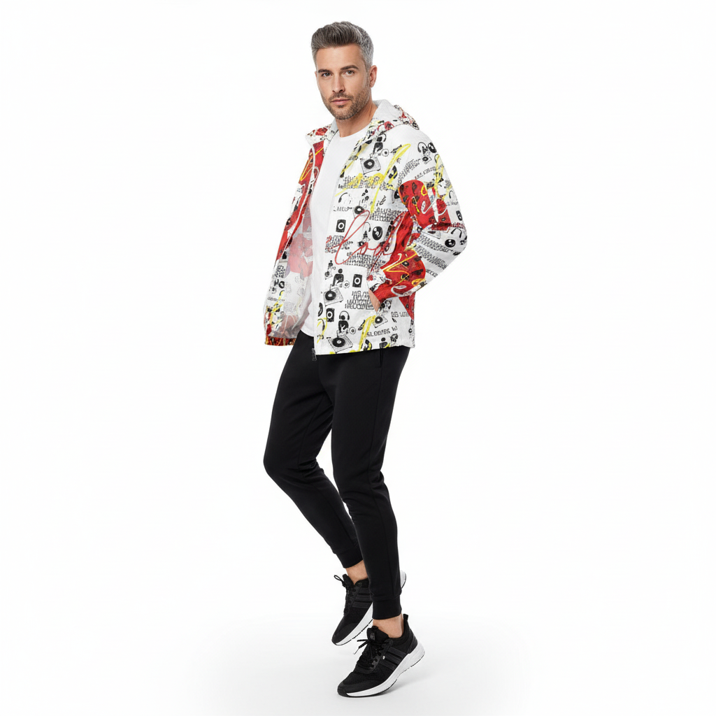 Gray hair model - athleisure