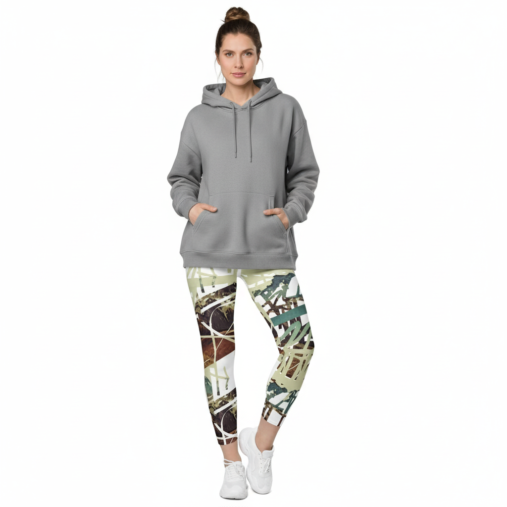 Gray hoodie athleisure