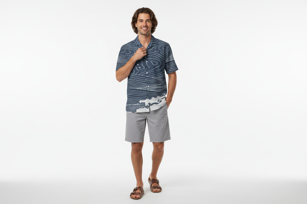 Grey Boardshorts Look