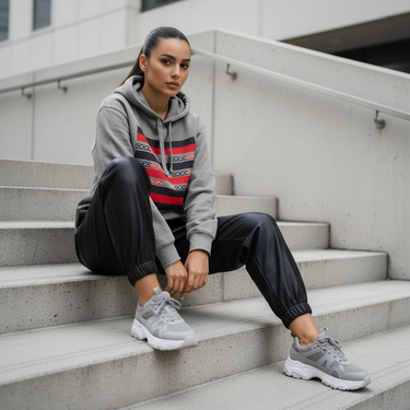 Grey Oddson Archive Hoodie Minimalist Look
