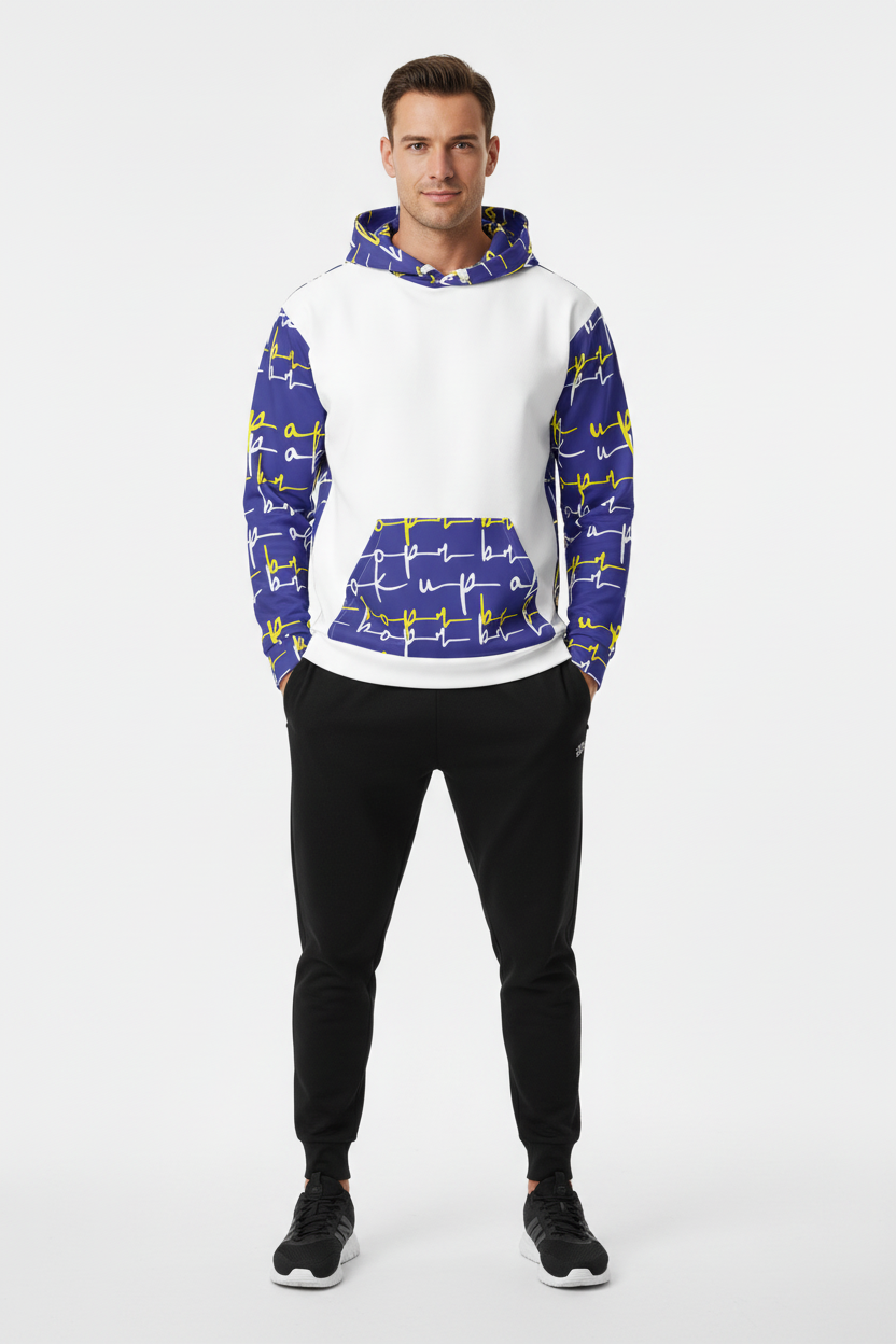 Hoodie with Black Joggers - Front
