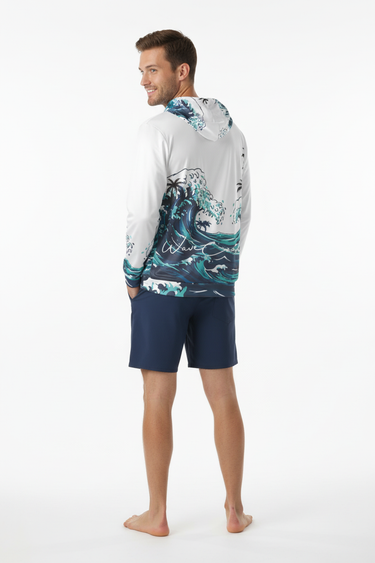 Hoodie with Boardshorts Back