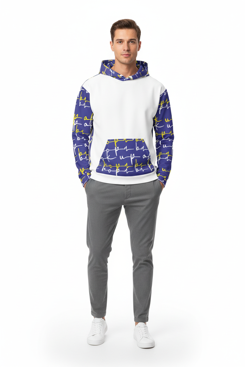 Hoodie with Grey Joggers - Front