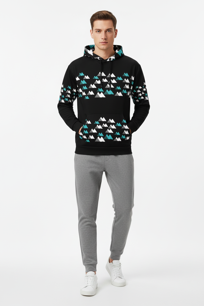 Hoodie with Grey Joggers - Front