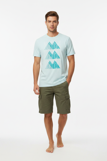 Ice Blue Cargo Shorts