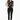 Geometric hearts vest with black jeans for modern casual aesthetic