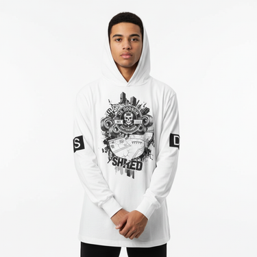 Oddson Grind & Shred Hooded Long Sleeve Tee
