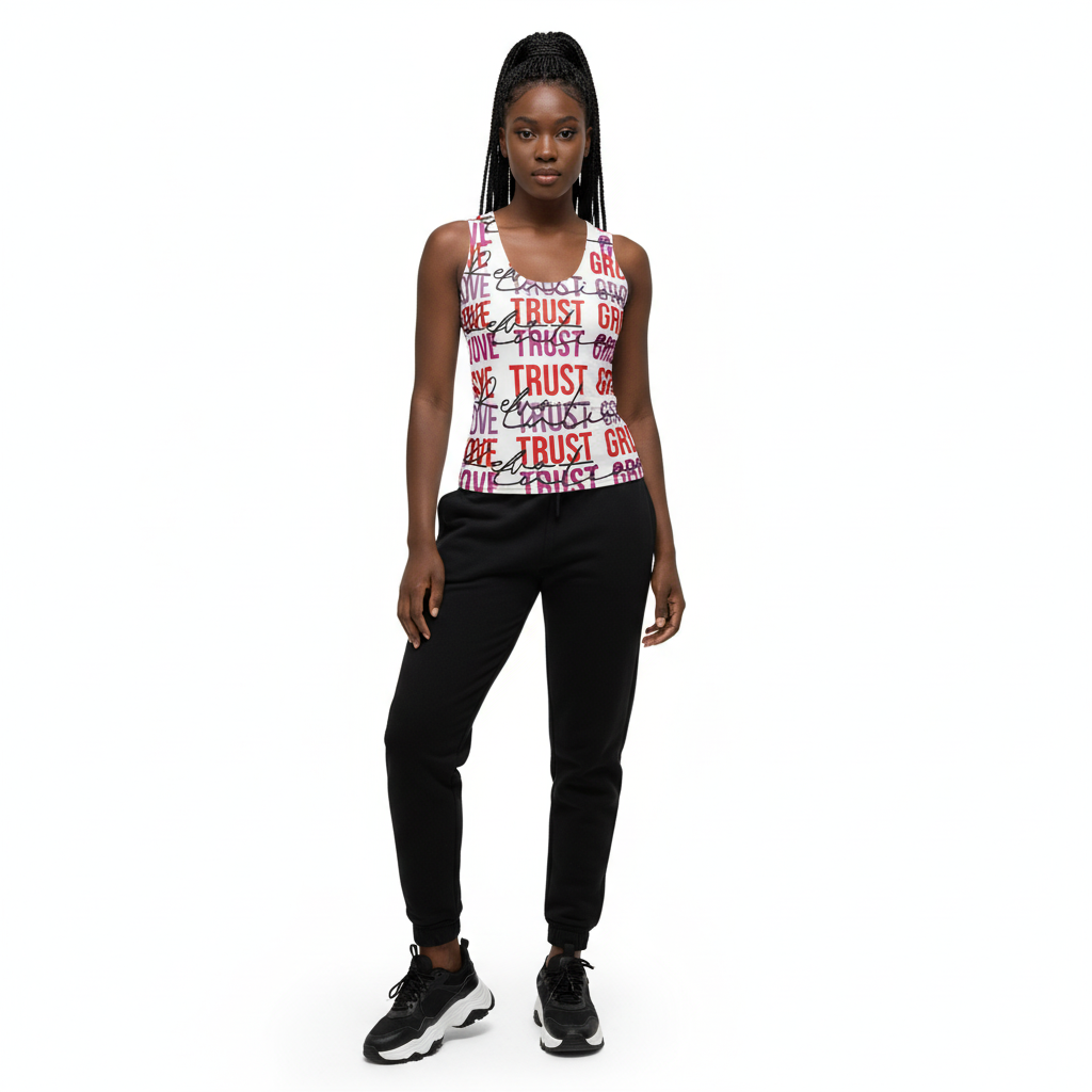 It's Complicated Tank Top with Joggers - Black Model
