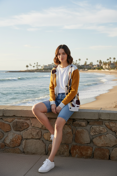 Jean Shorts Beach Wall