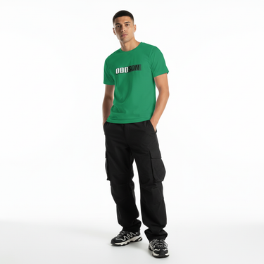 Kelly green street style look