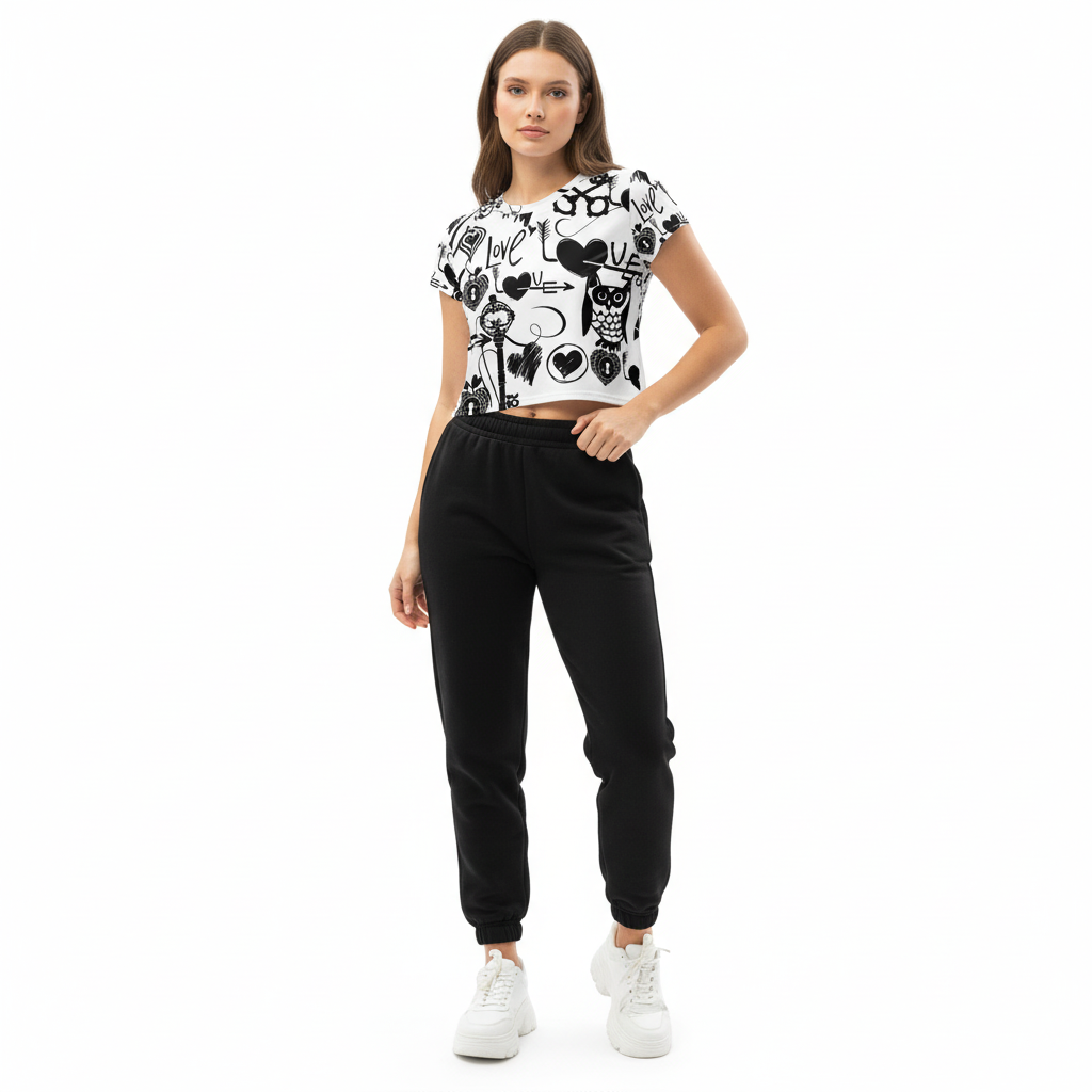 Keystone Crop Tee with Joggers
