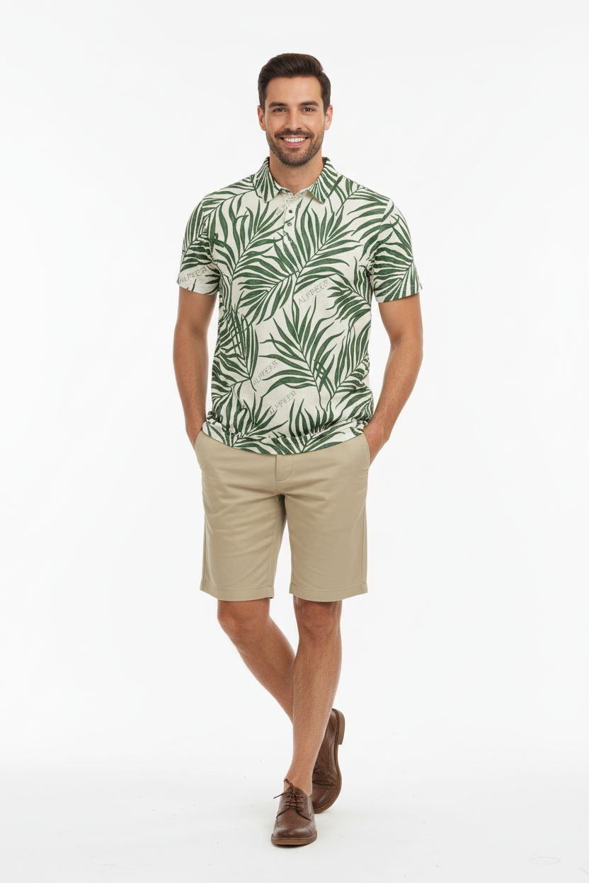 Khaki Shorts Look