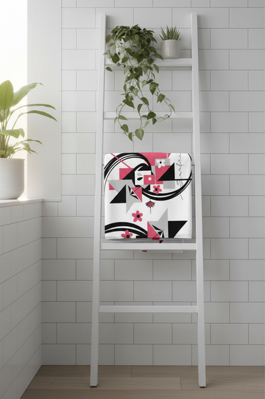 Ladder shelf styling