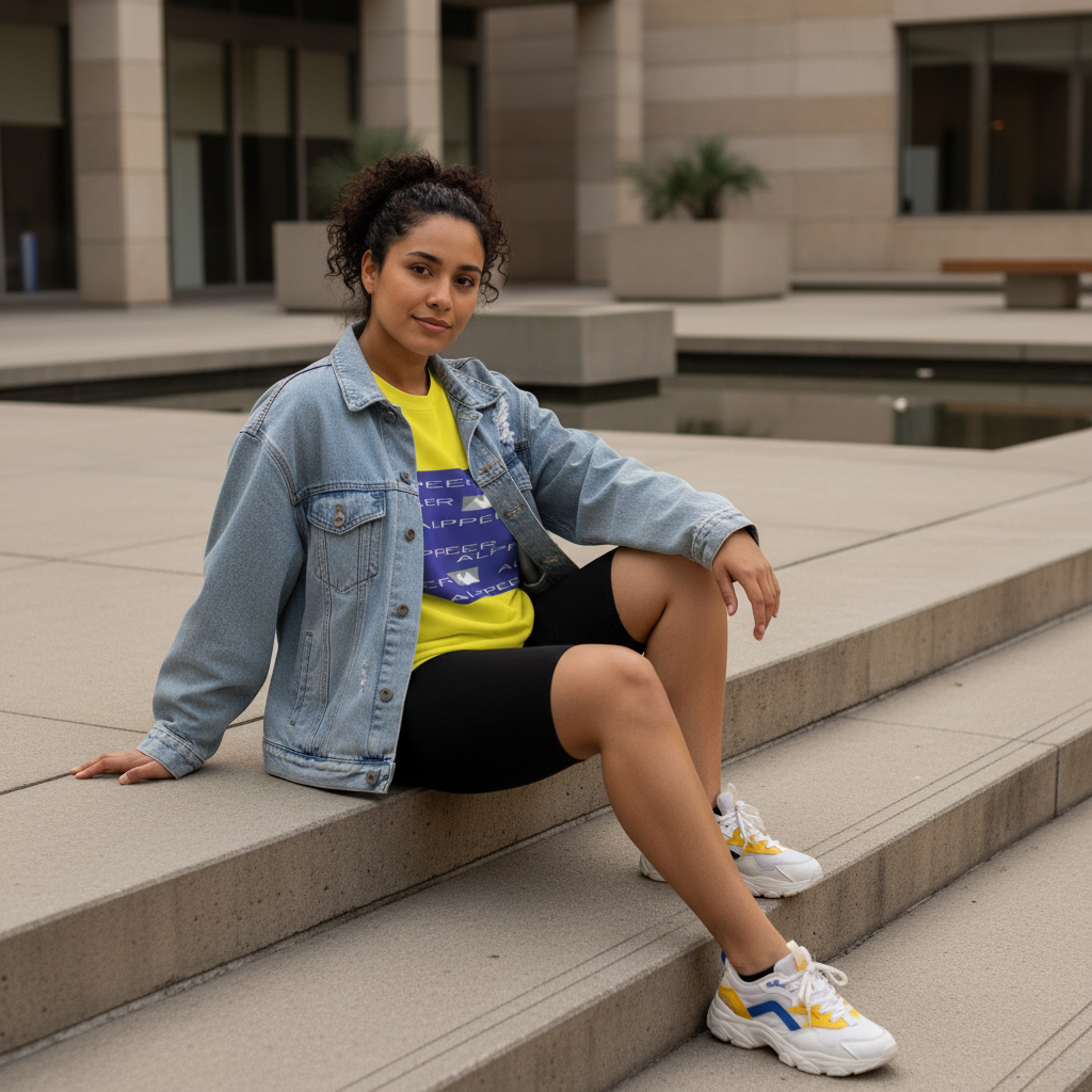 Latina female model ALPPEER sweatshirt
