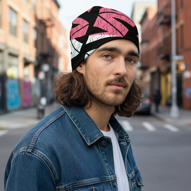 Latino male model beanie