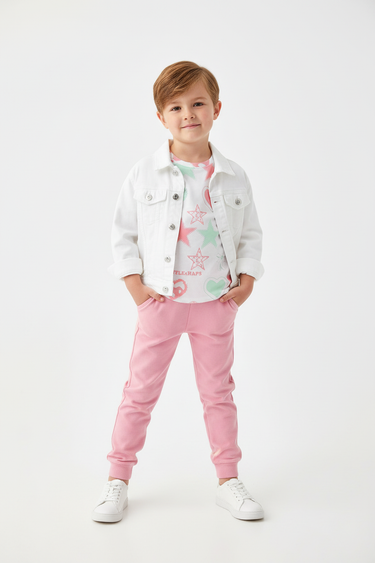 Layered jacket look