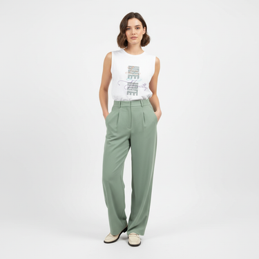 Live Love Honestly Tank with Wide-Leg Trousers