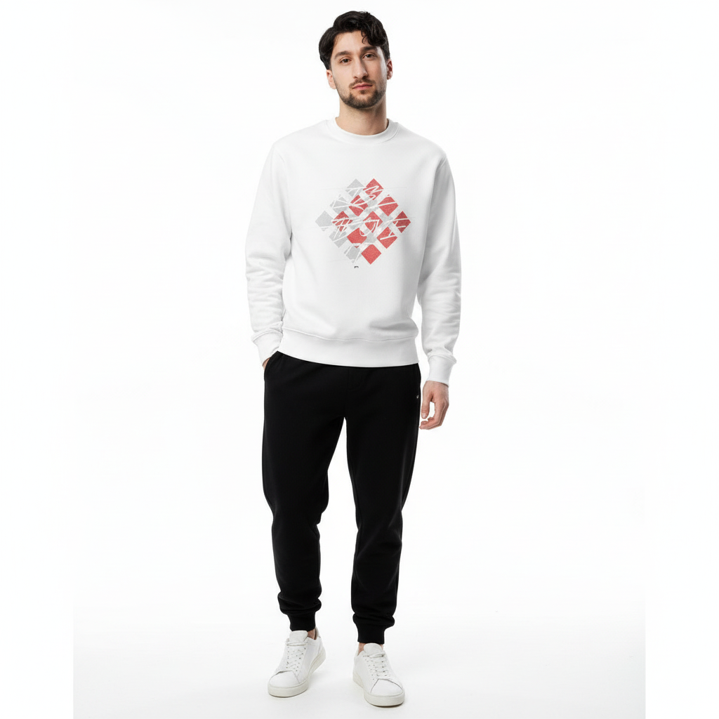 Look 1 - Man White with Joggers