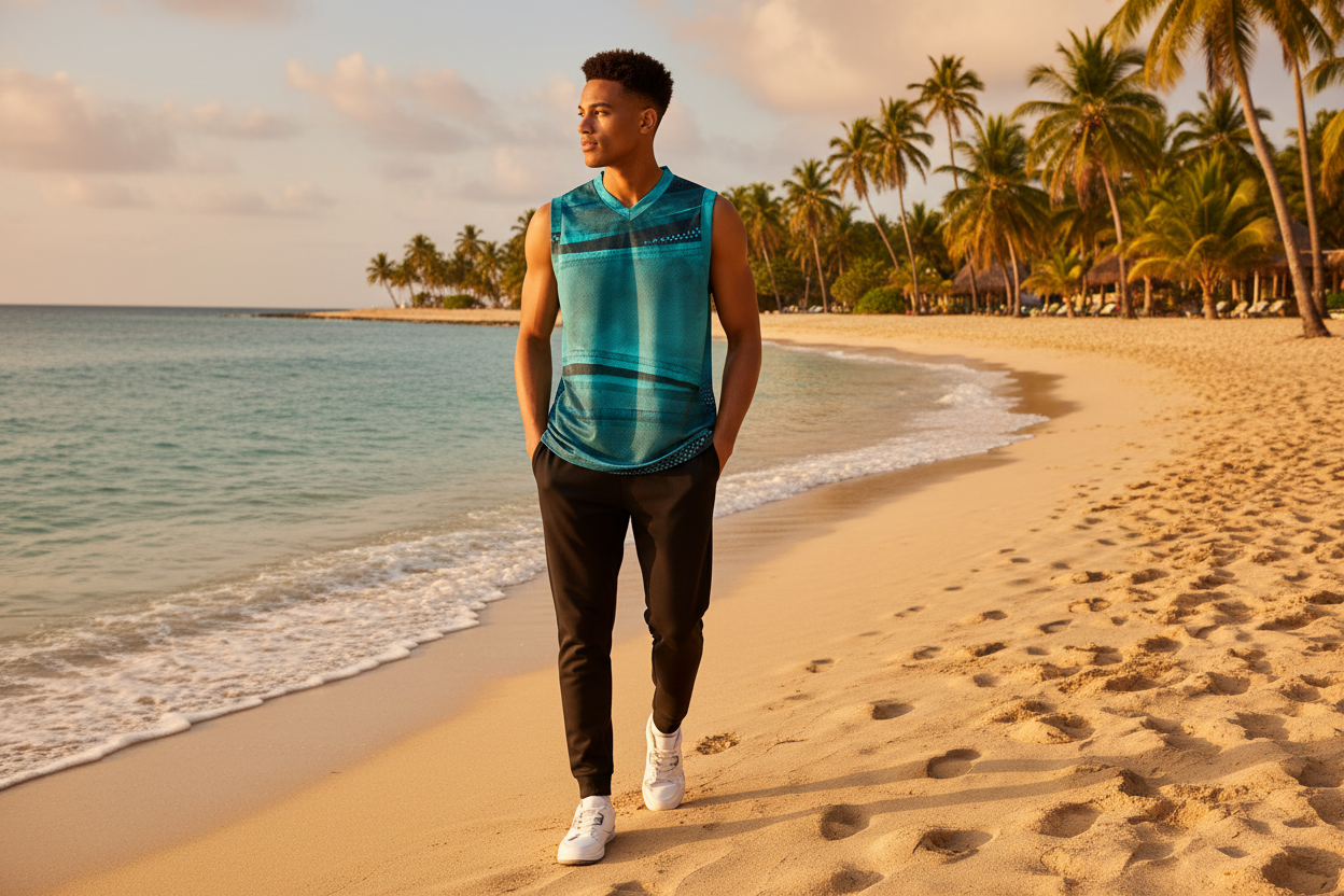 Look 1 – Tropical Walk
