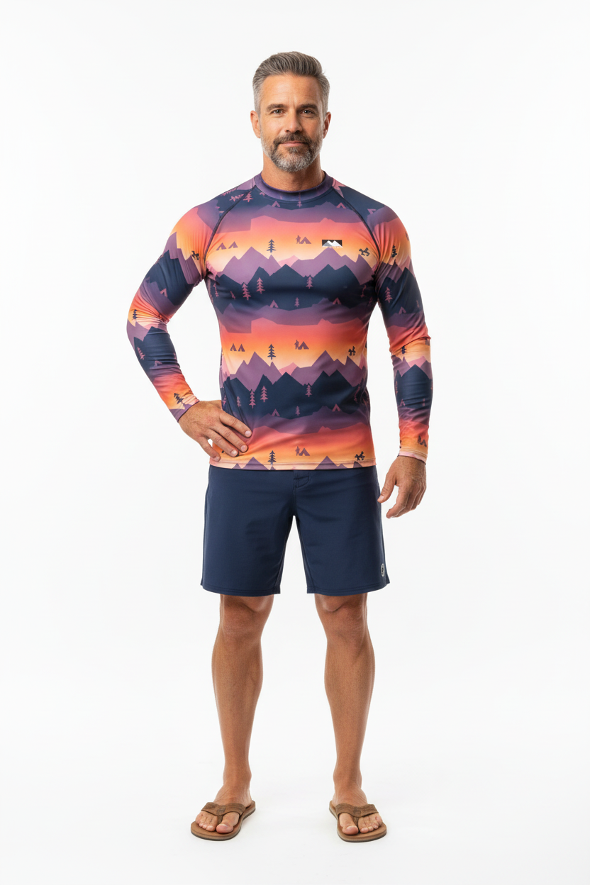 Look 11 - Navy Boardshorts