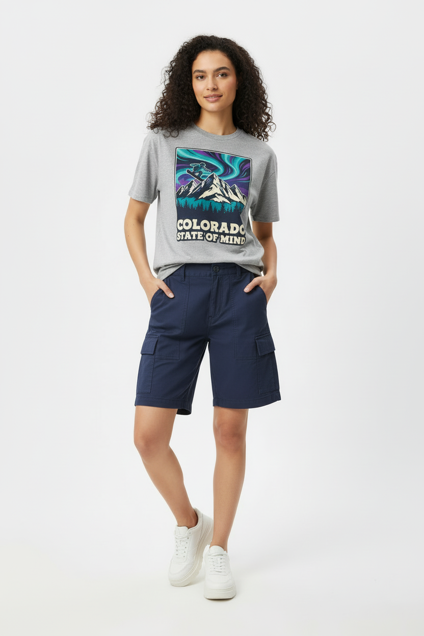 Look 19 – Sport Grey Boardshorts Female
