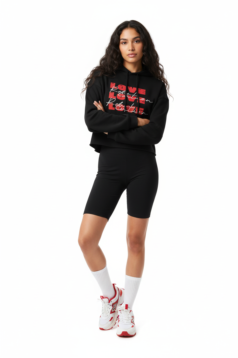 Look 2 – Black Hoodie