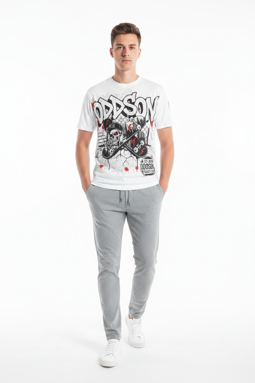 Look 2 — Grey Joggers