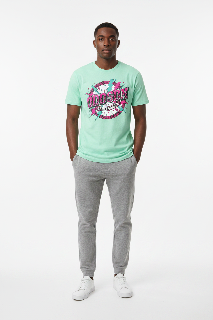 Look 2 — Mint + Joggers