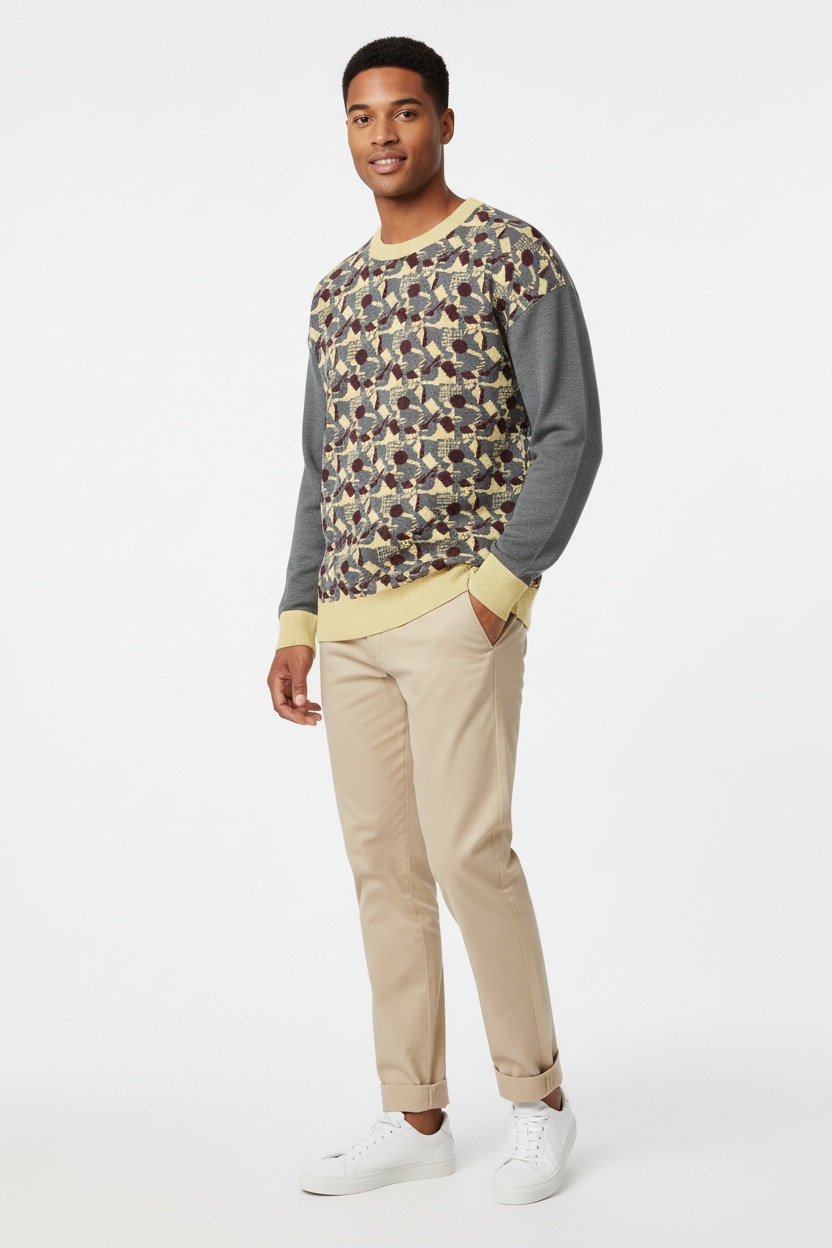 Look 3 - Three-Quarter with Chinos