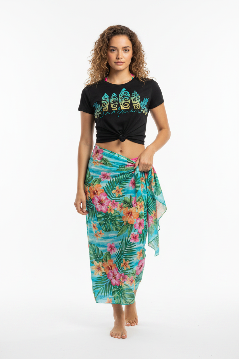 Look 3 – Tropical Sarong