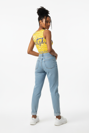 Look 4 - Back View with Denim Jeans