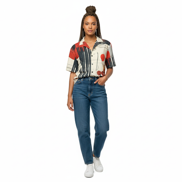 Look 4 - Female model standing pose