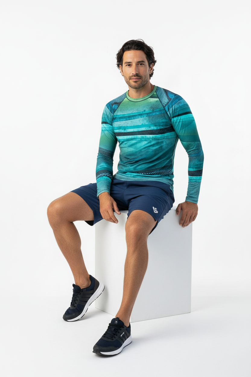 Look 4 - Navy Shorts Seated