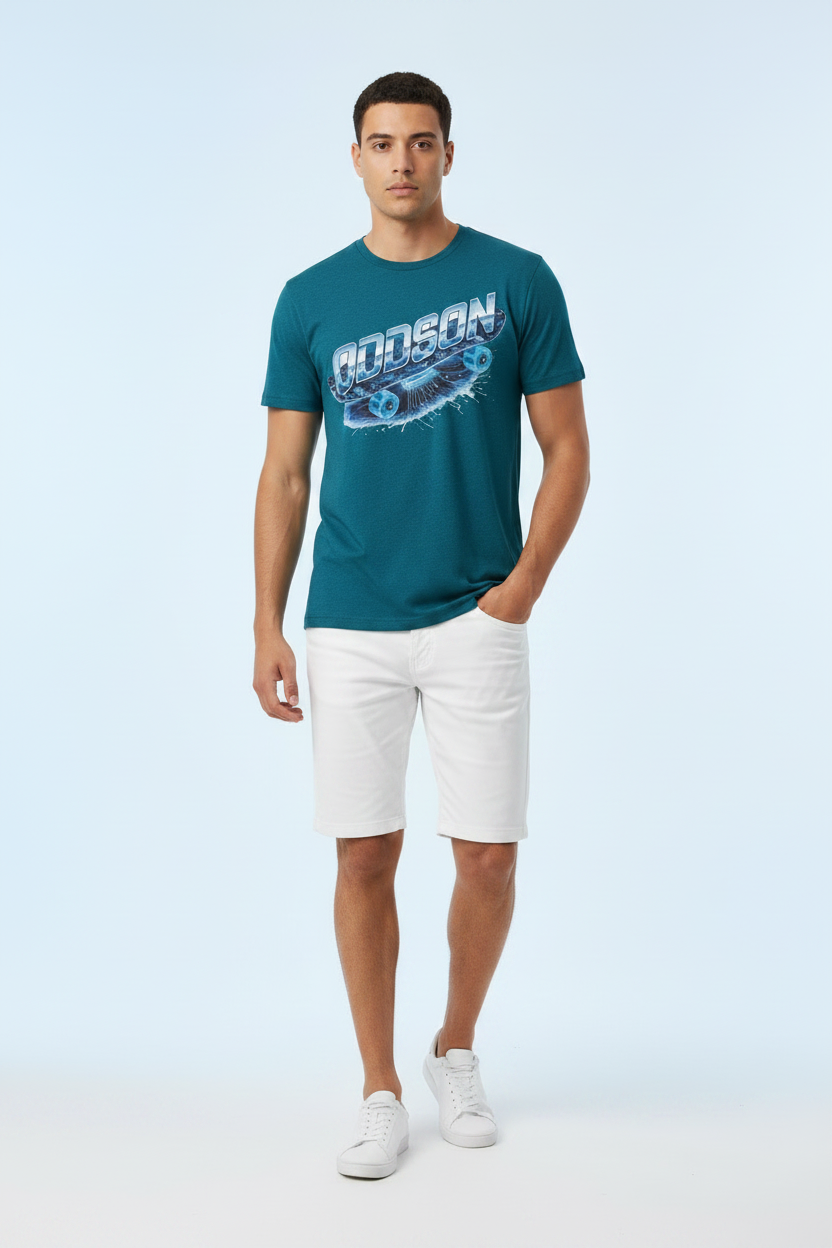 Look 4 – Teal Tee, Studio