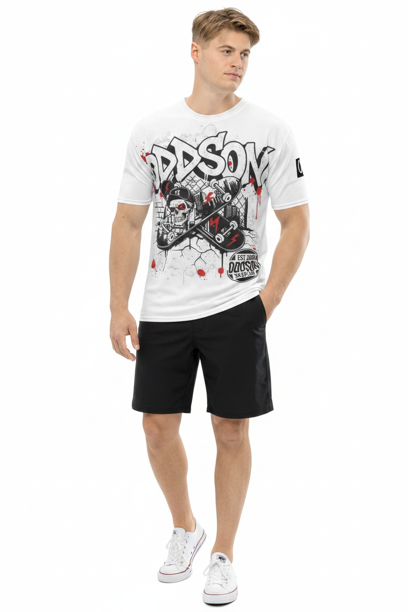 Look 5 — Black Boardshorts