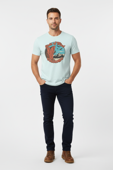 Look 5 – Ice Blue Male Chinos