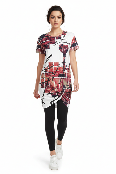 Look 5 - Knotted sporty with leggings