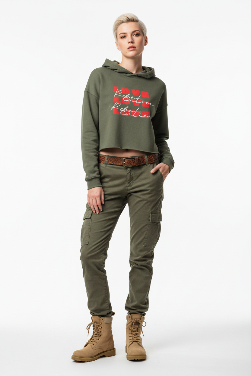 Look 5 – Military Green Hoodie