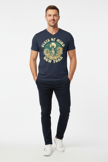 Look 5 – Navy Male Chinos