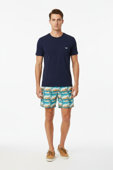 Look 5 - Navy Tee