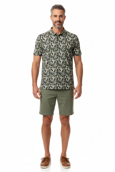 Look 5 - Olive Boardshorts