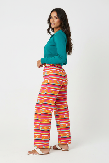 Look 5 – Teal zip-up jacket & gold necklaces