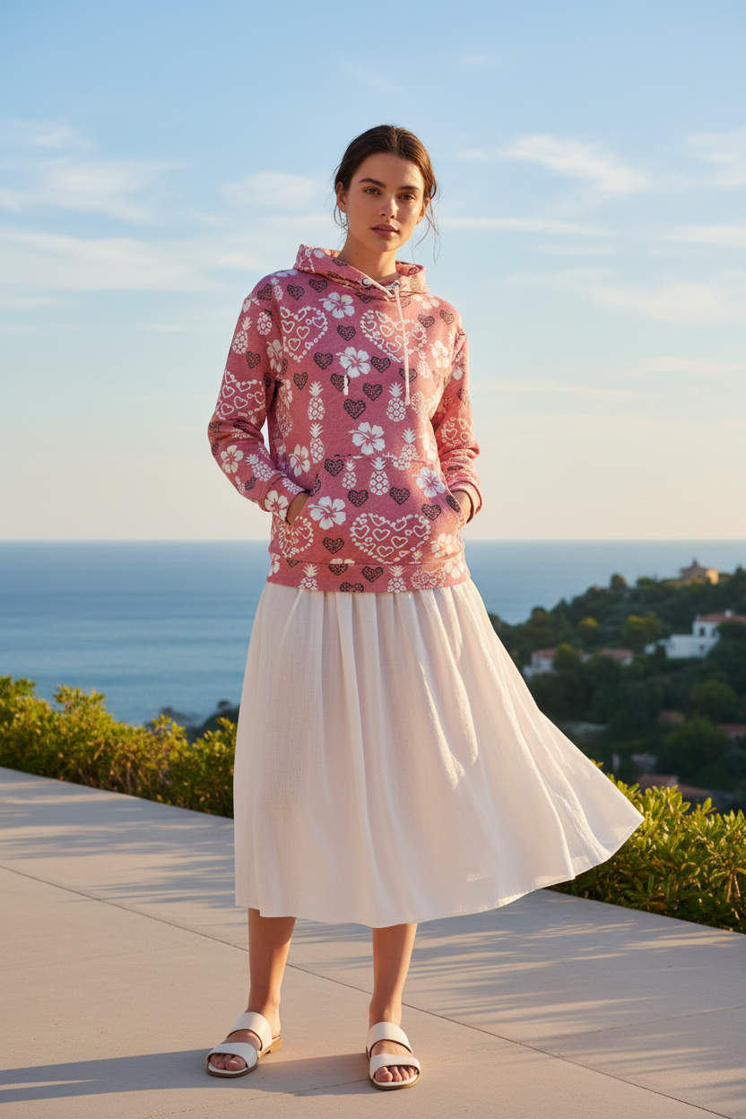 Look 5b – White Linen Skirt