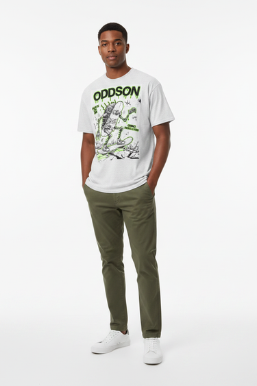 Look 6 — Ash + Olive Chinos